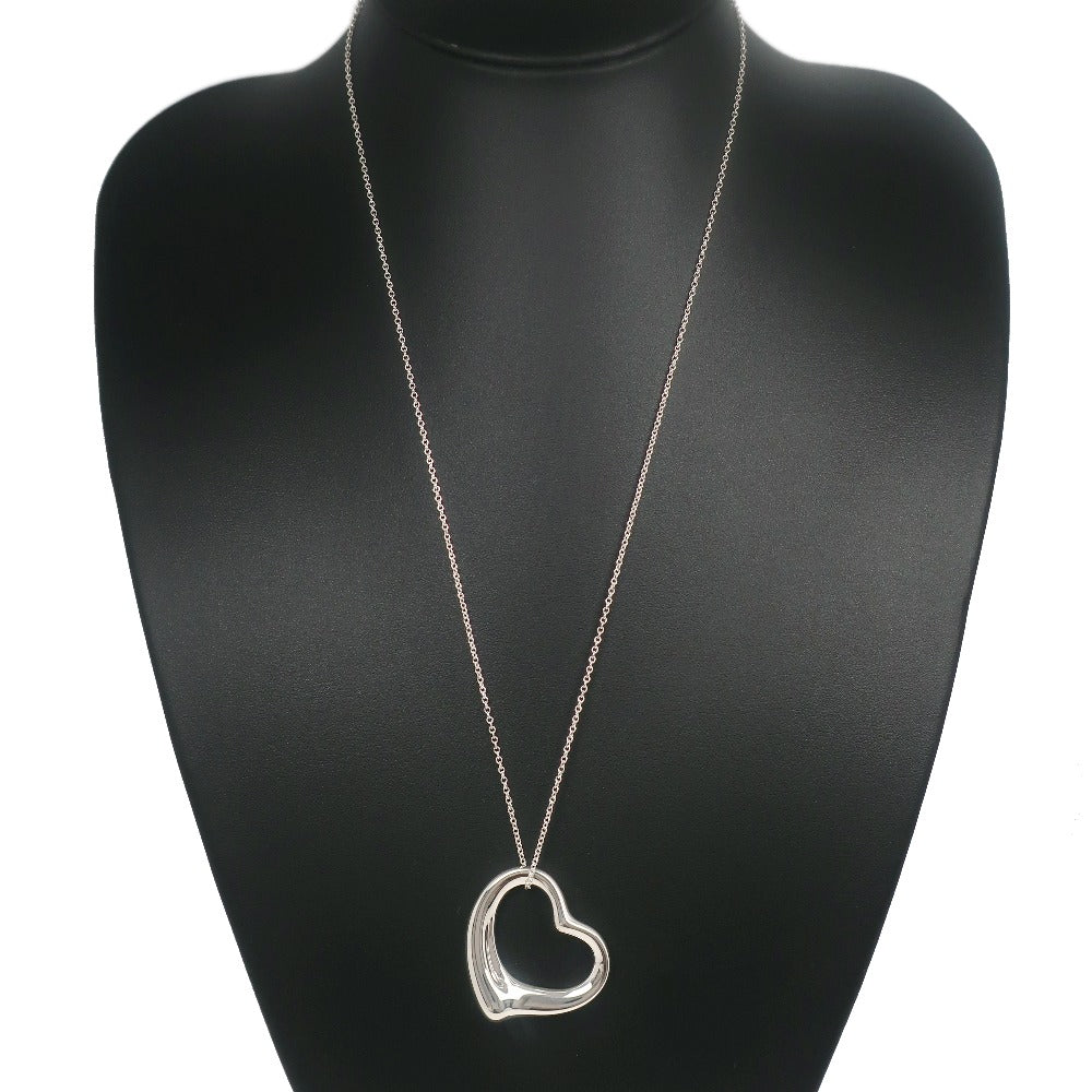 Tiffany Open Heart Large Necklace Silver 925