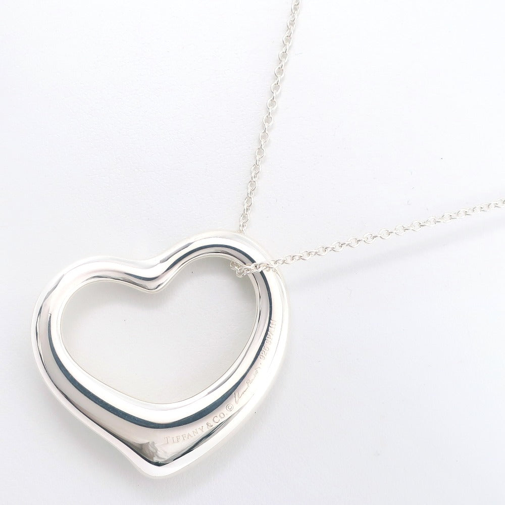 Tiffany Open Heart Large Necklace Silver 925