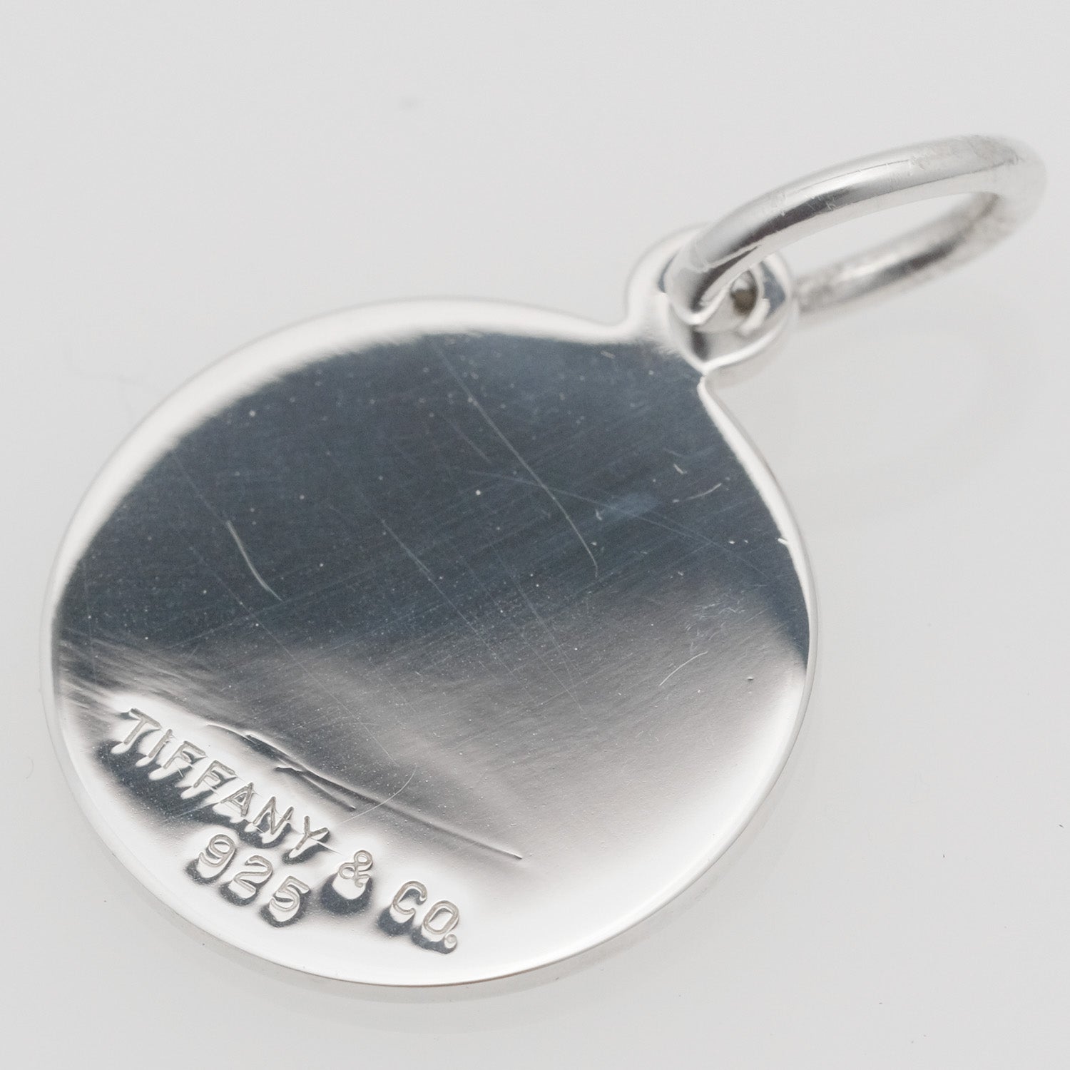 Tiffany Silver 925 Round Tag Keychain