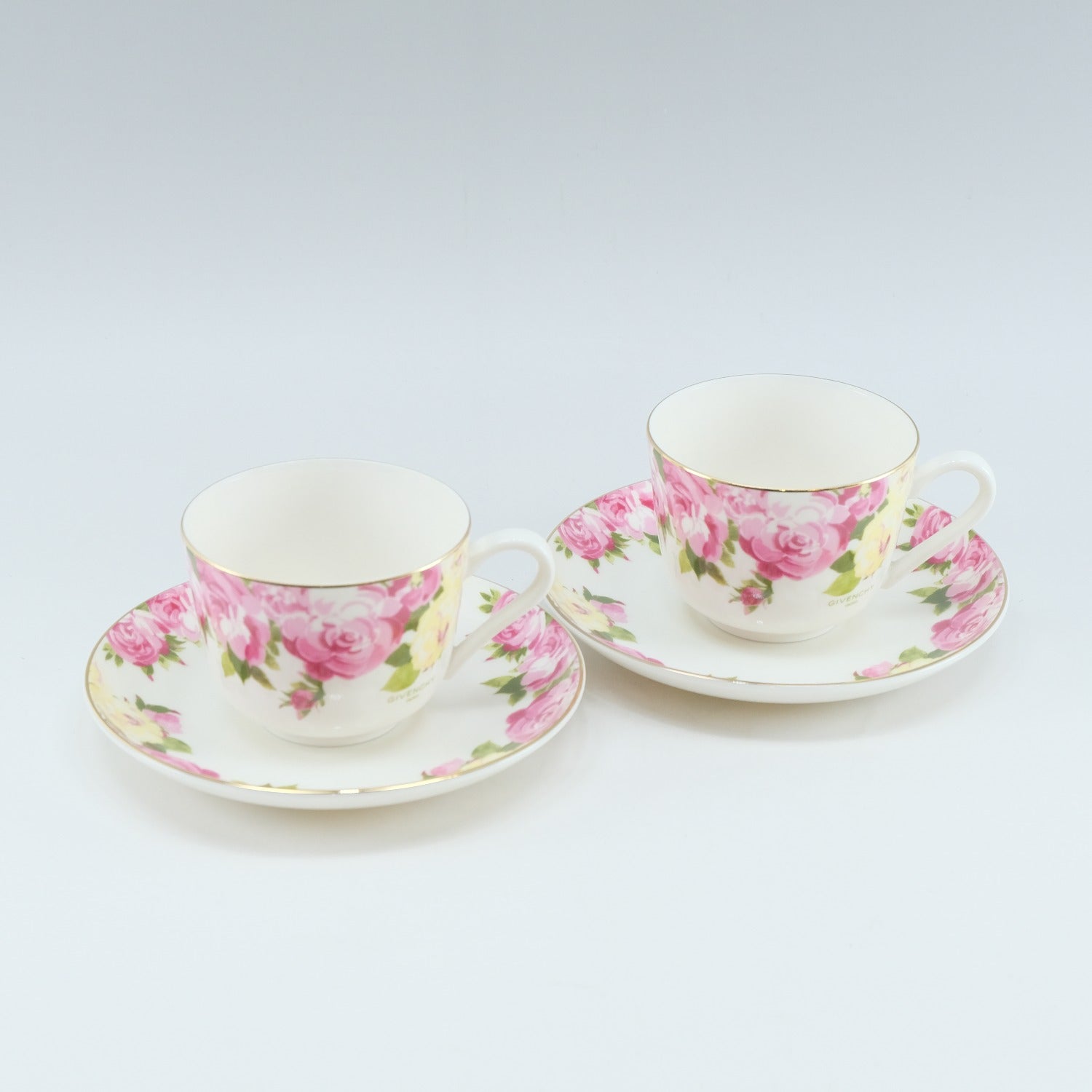 Givenchy Flower Motif Porcelain Cup & Saucer