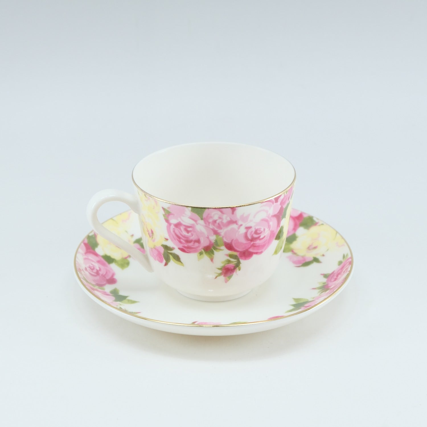 Givenchy Flower Motif Porcelain Cup & Saucer