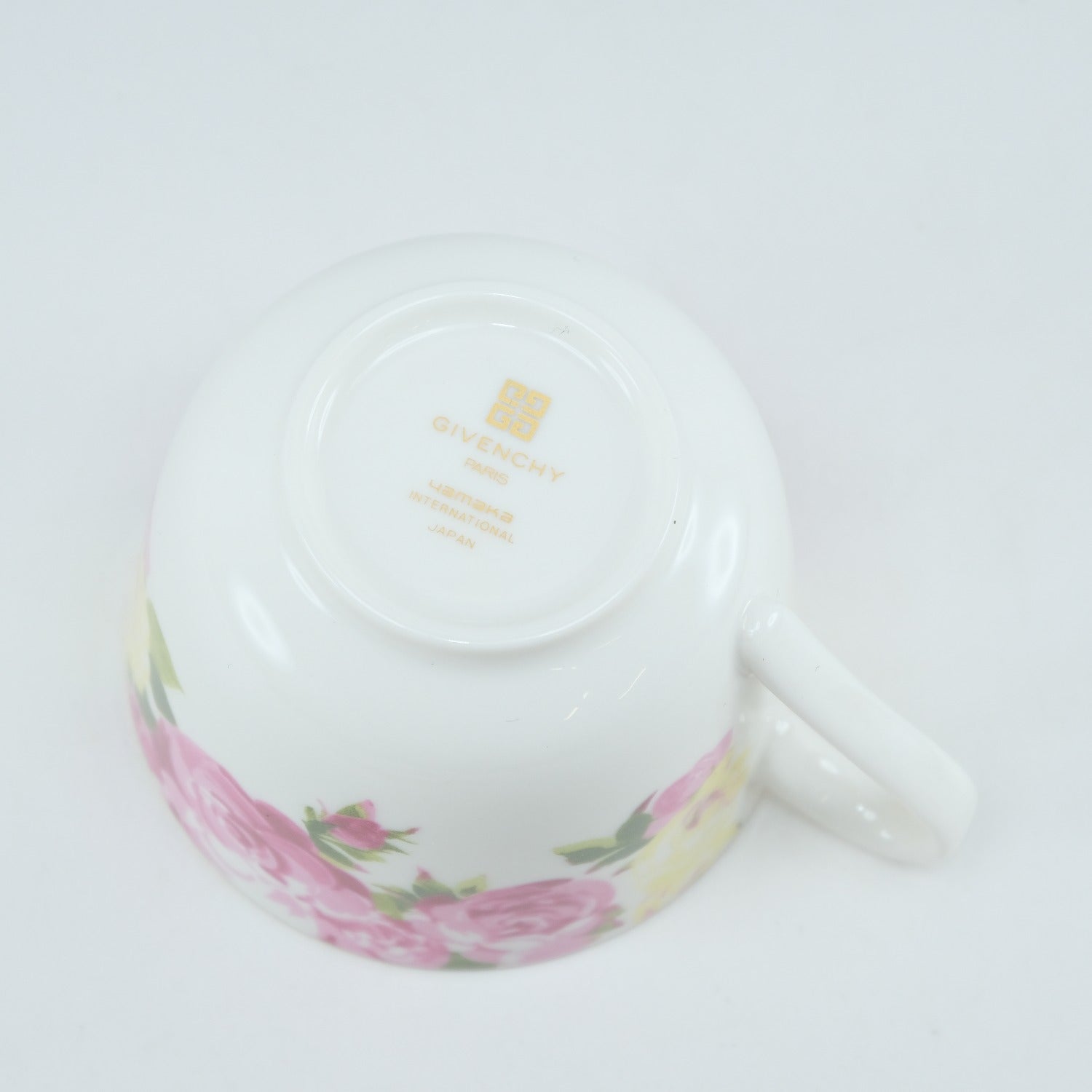 Givenchy Flower Motif Porcelain Cup & Saucer