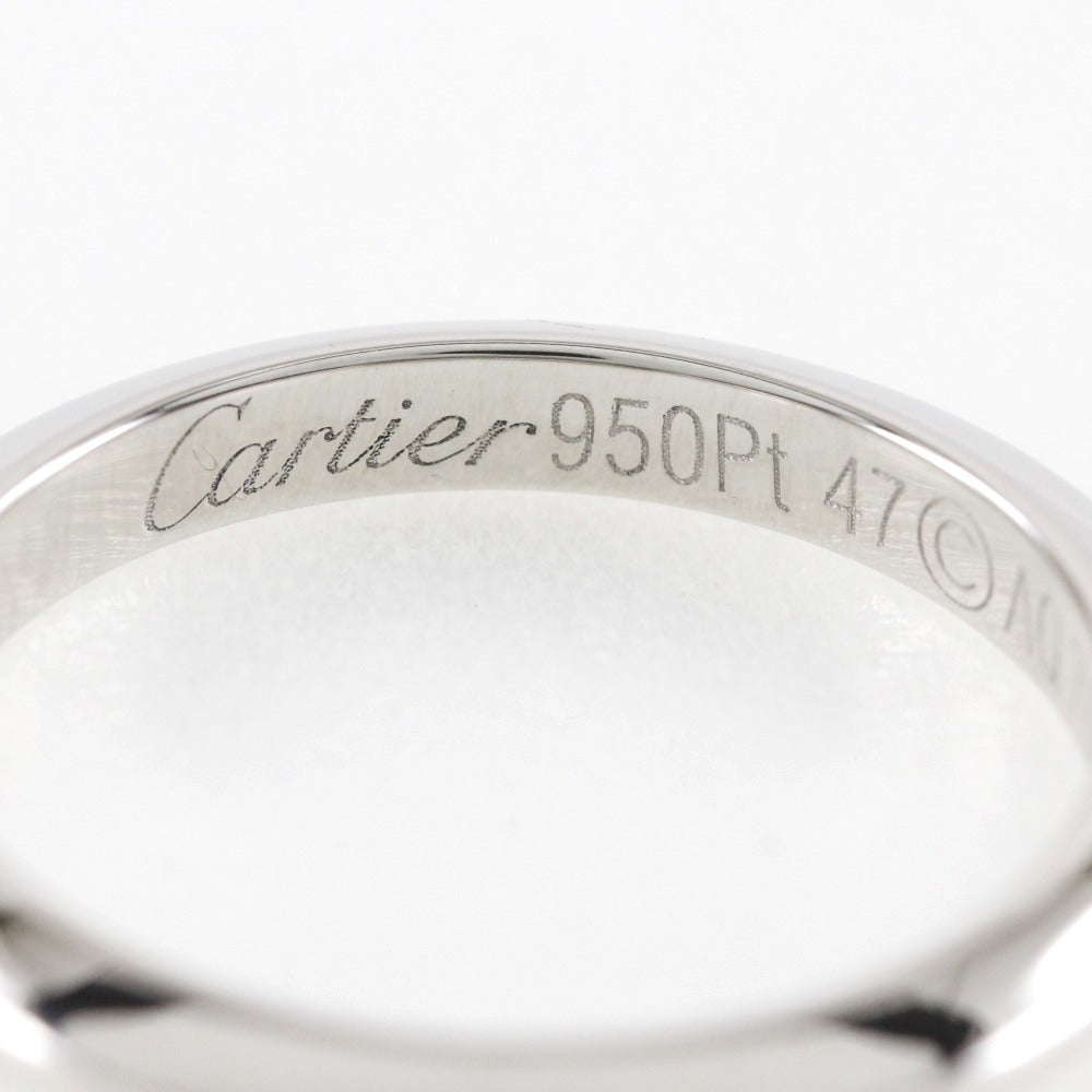 Cartier Knife Edge Ring Pt950 Platinum