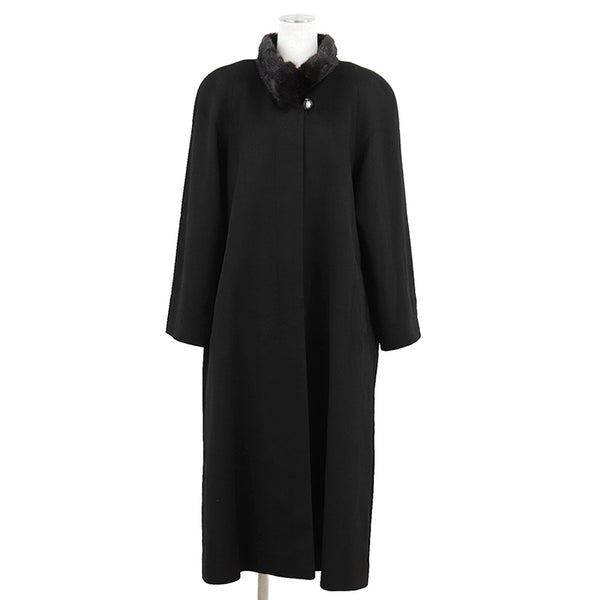 Balmain Cashmere Mink Long Coat