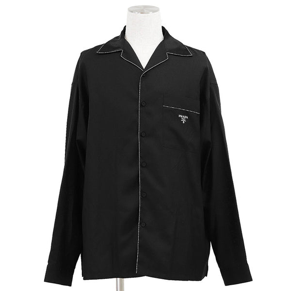 PRADA SILK LONG SLEEVE SHIRT