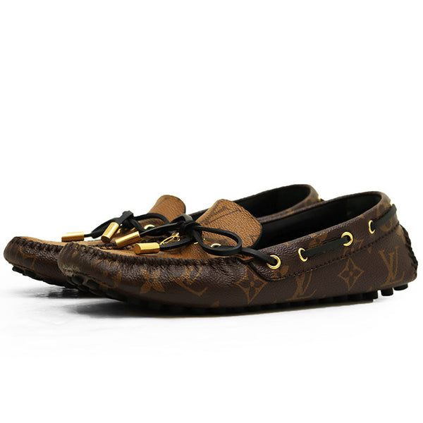 Louis Vuitton Monogram Leather Loafers