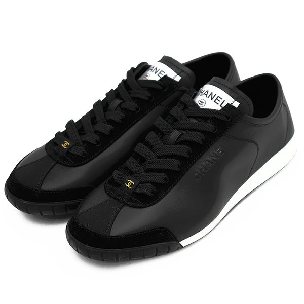 Chanel Leather Suede Sneakers