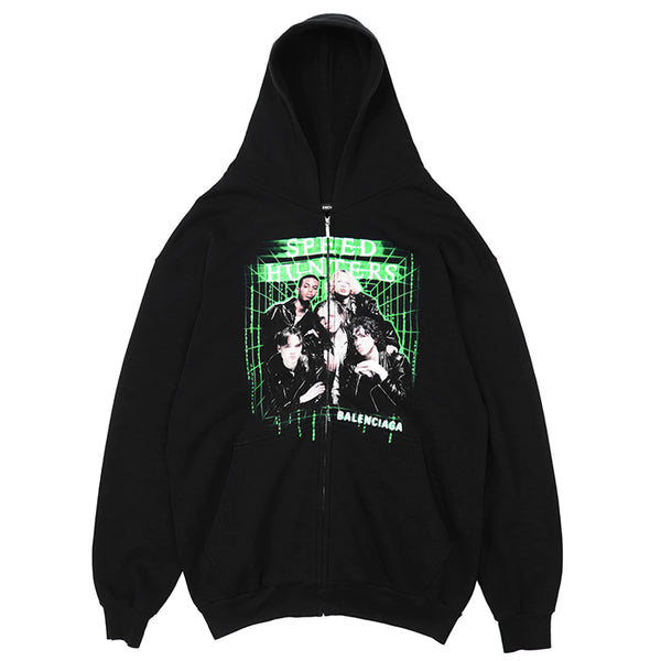 Balenciaga Cotton Zip Up Hoodie