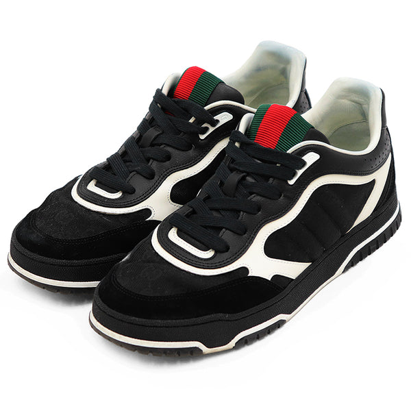 Gucci GG Canvas Suede Leather Sneakers