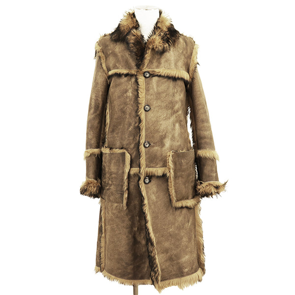 Dolce&Gabbana lambskin deerskin wool blend coat