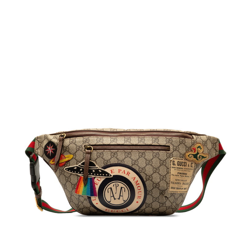 Gucci GG Supreme Courrier Belt Bag Belt Bag Canvas 529711 in Good condition