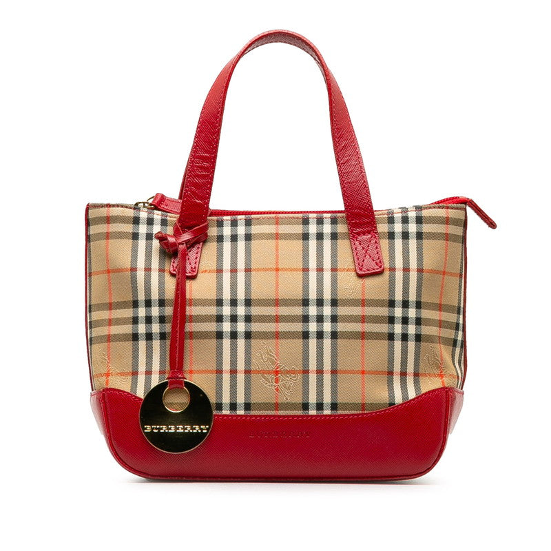 Burberry Haymarket Check Mini Handbag  Canvas Handbag in Good condition