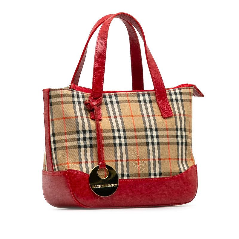 Burberry Haymarket Check Mini Handbag  Canvas Handbag in Good condition