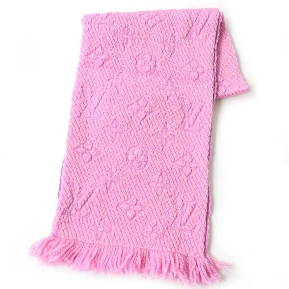 Louis Vuitton Monogram Silk Blend Scarf, Pink