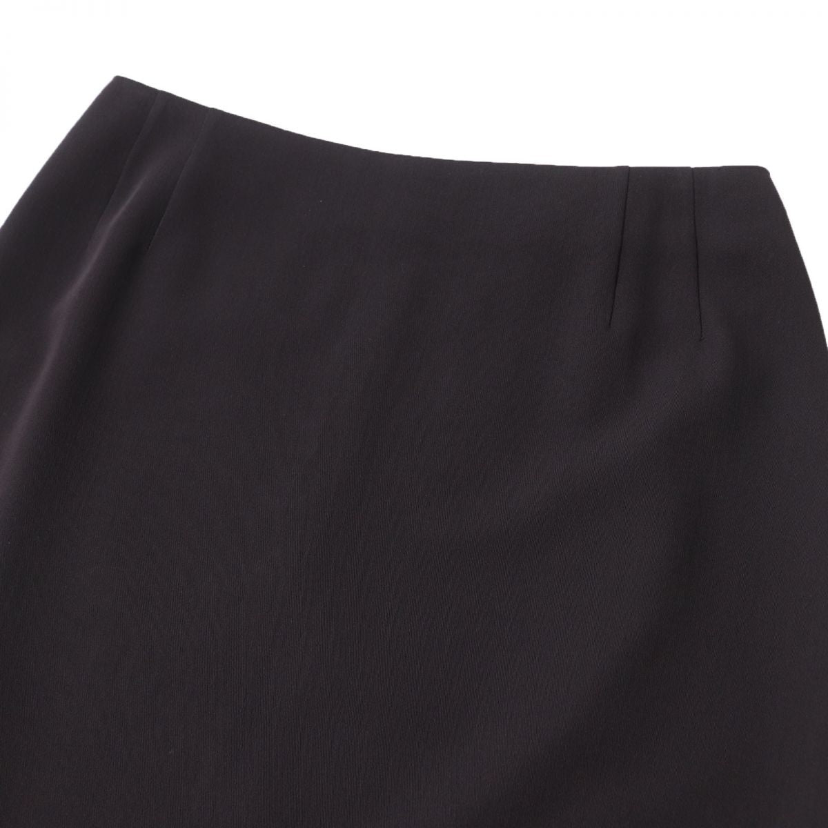 Hermes Wool Knee-Length Tight Skirt, Dark Brown