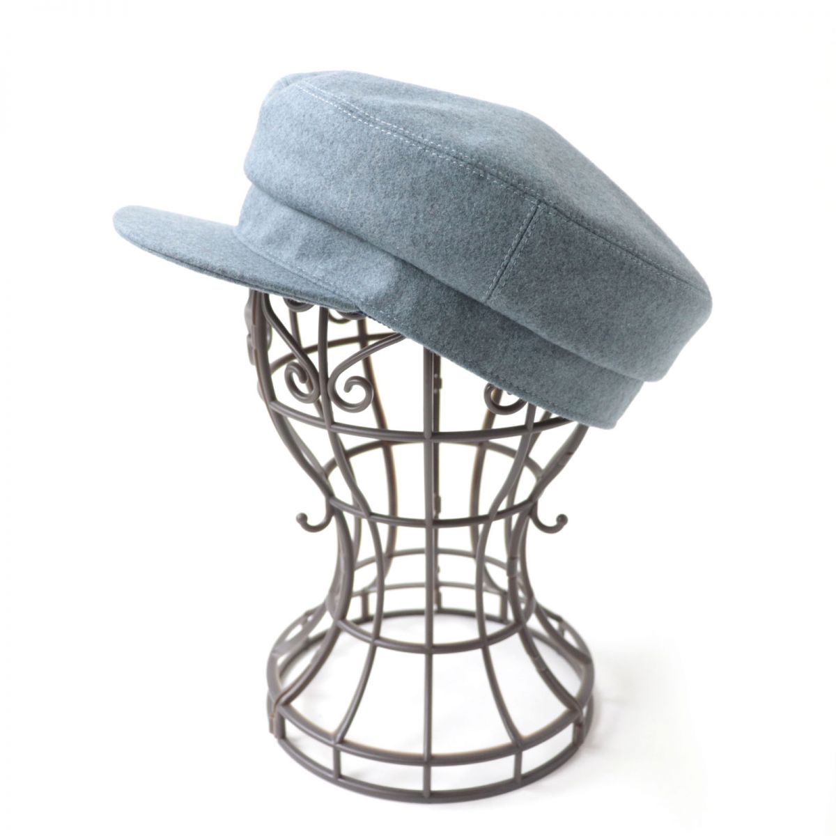 Hermes Cashmere Newsboy Cap Grey