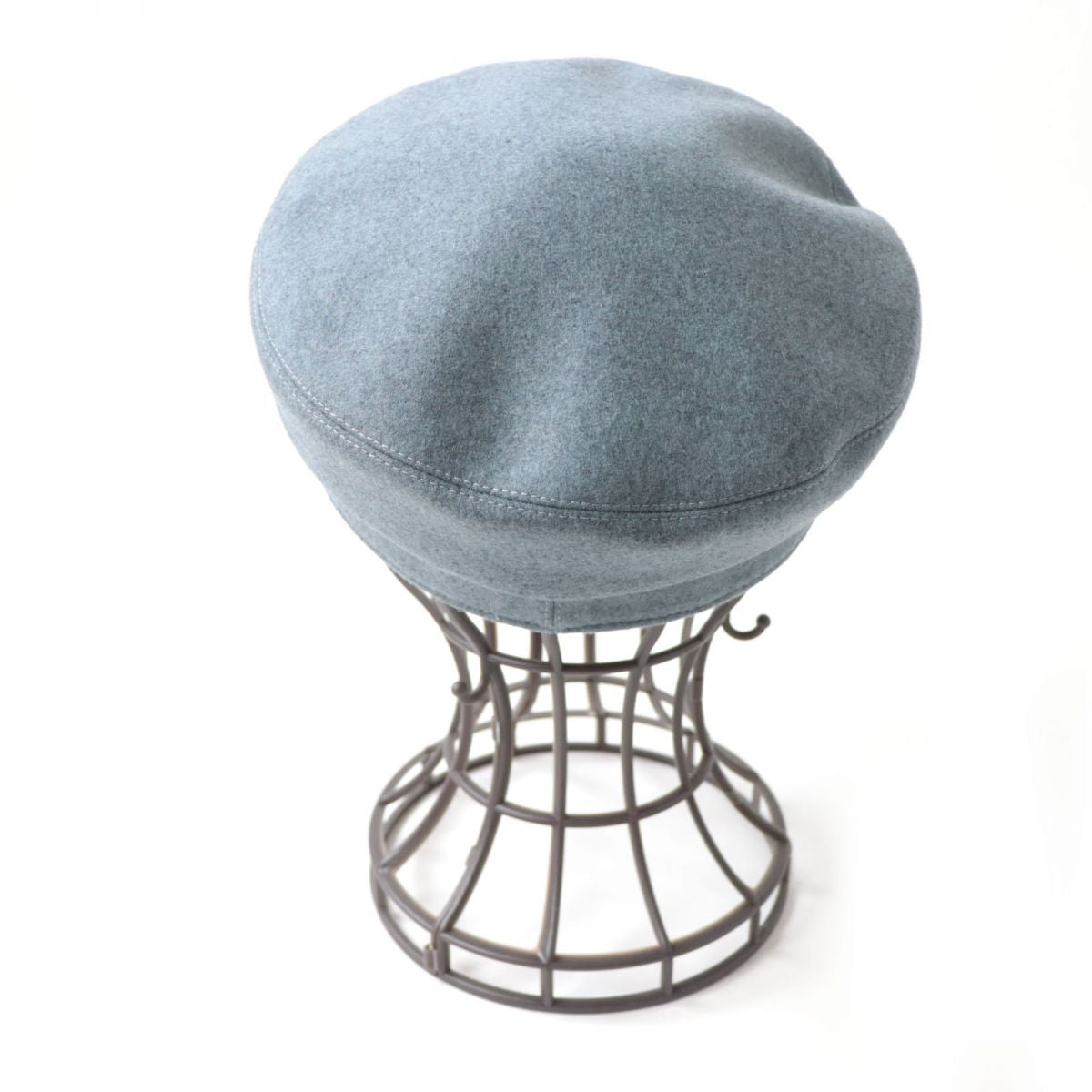 Hermes Cashmere Newsboy Cap Grey