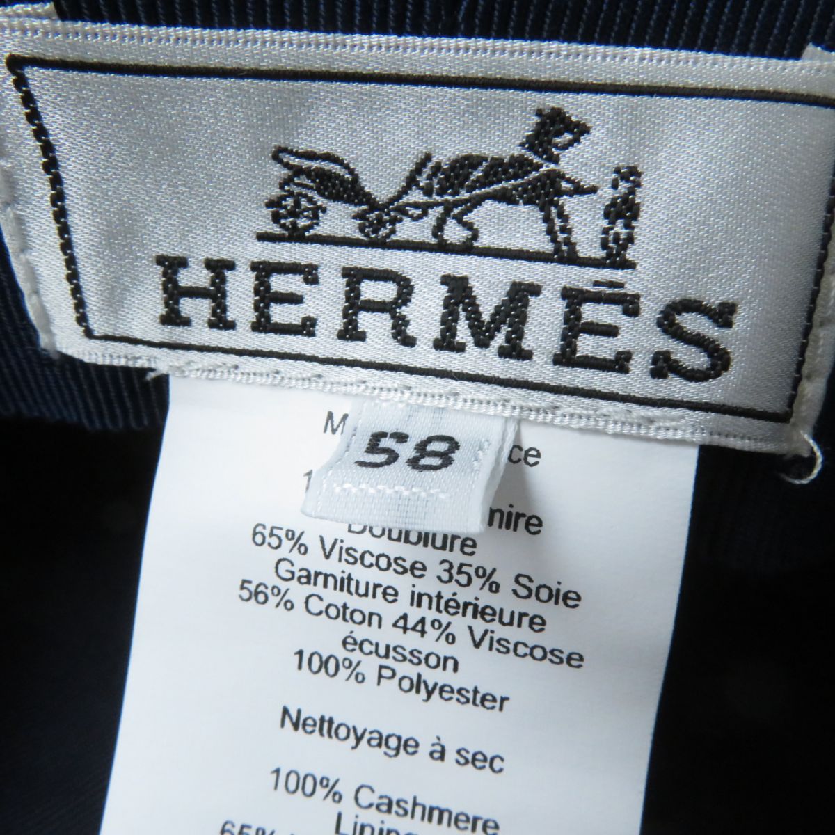 Hermes Cashmere Newsboy Cap Grey