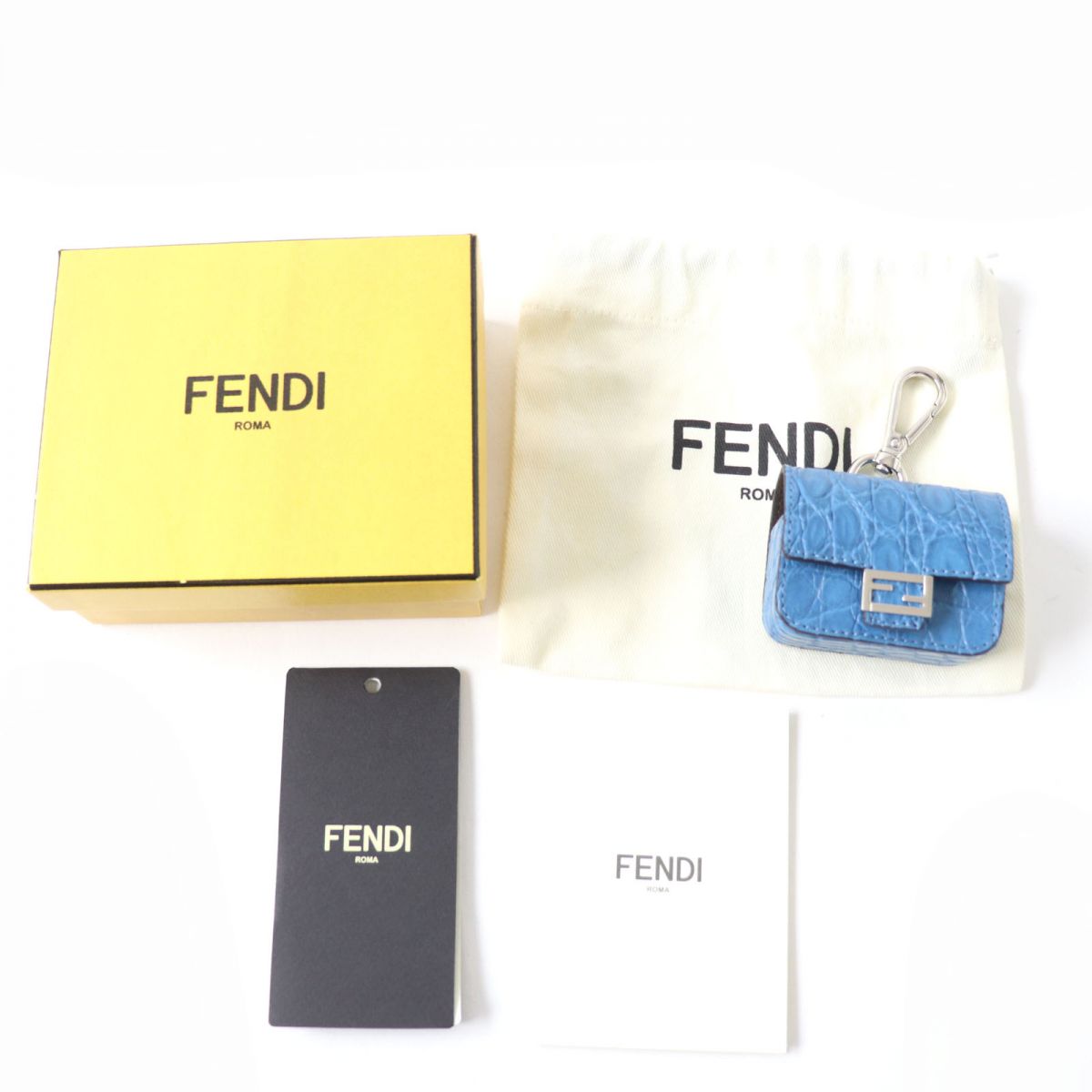 Fendi Caiman Leather Baguette Charm AirPods Pro Case