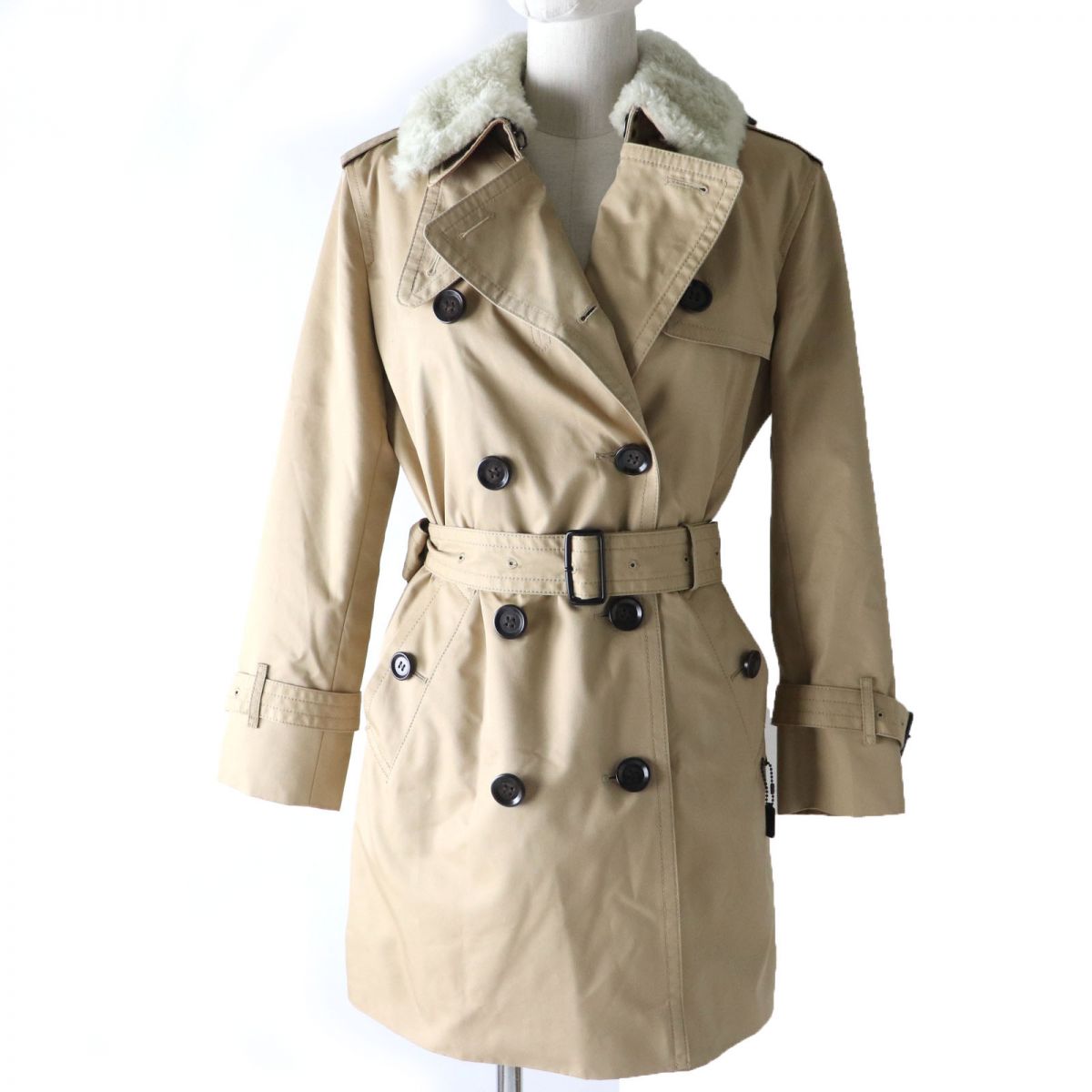 Coach F76255 Women's Trench Coat Beige