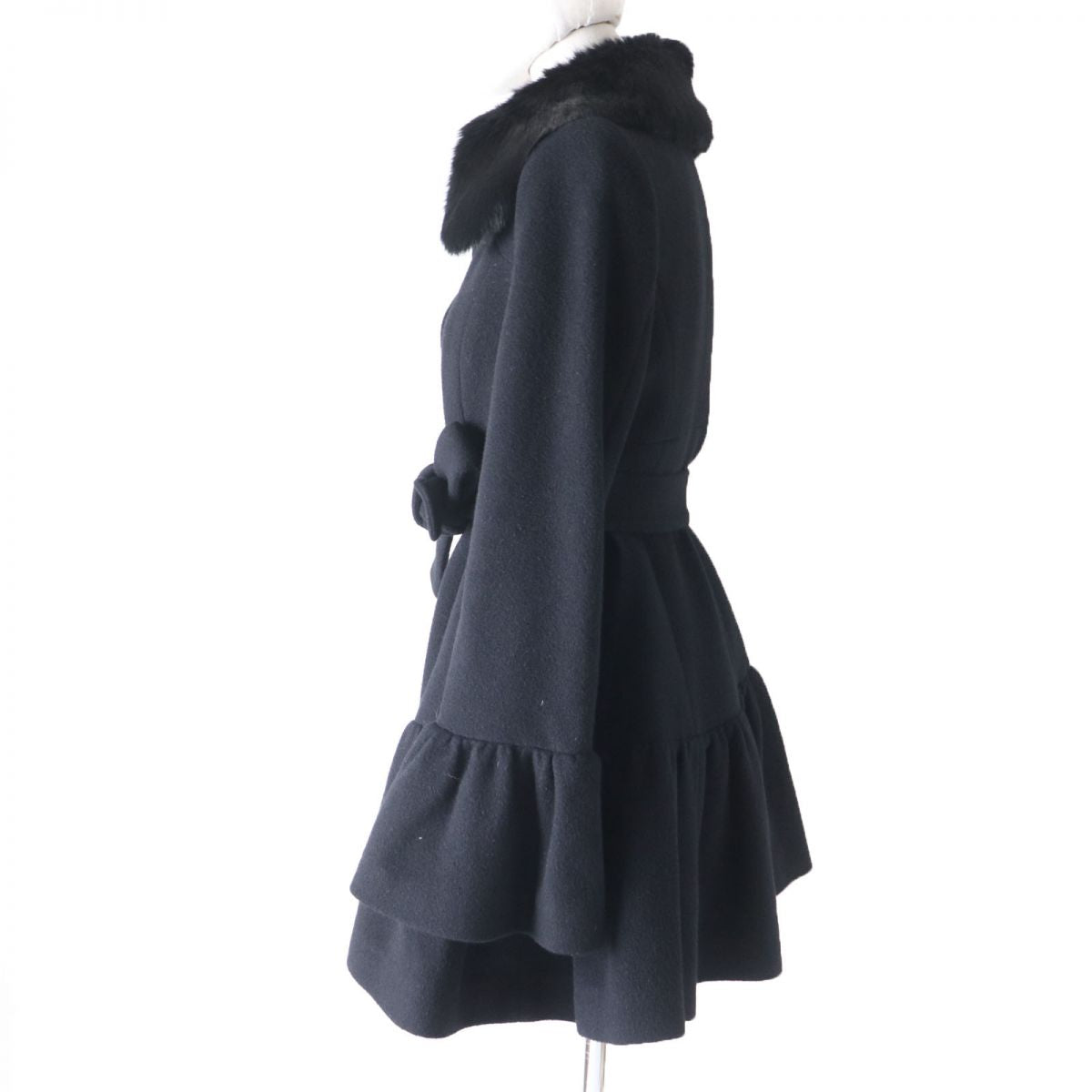 Burberry Blue Label Angora Rabbit Fur Coat