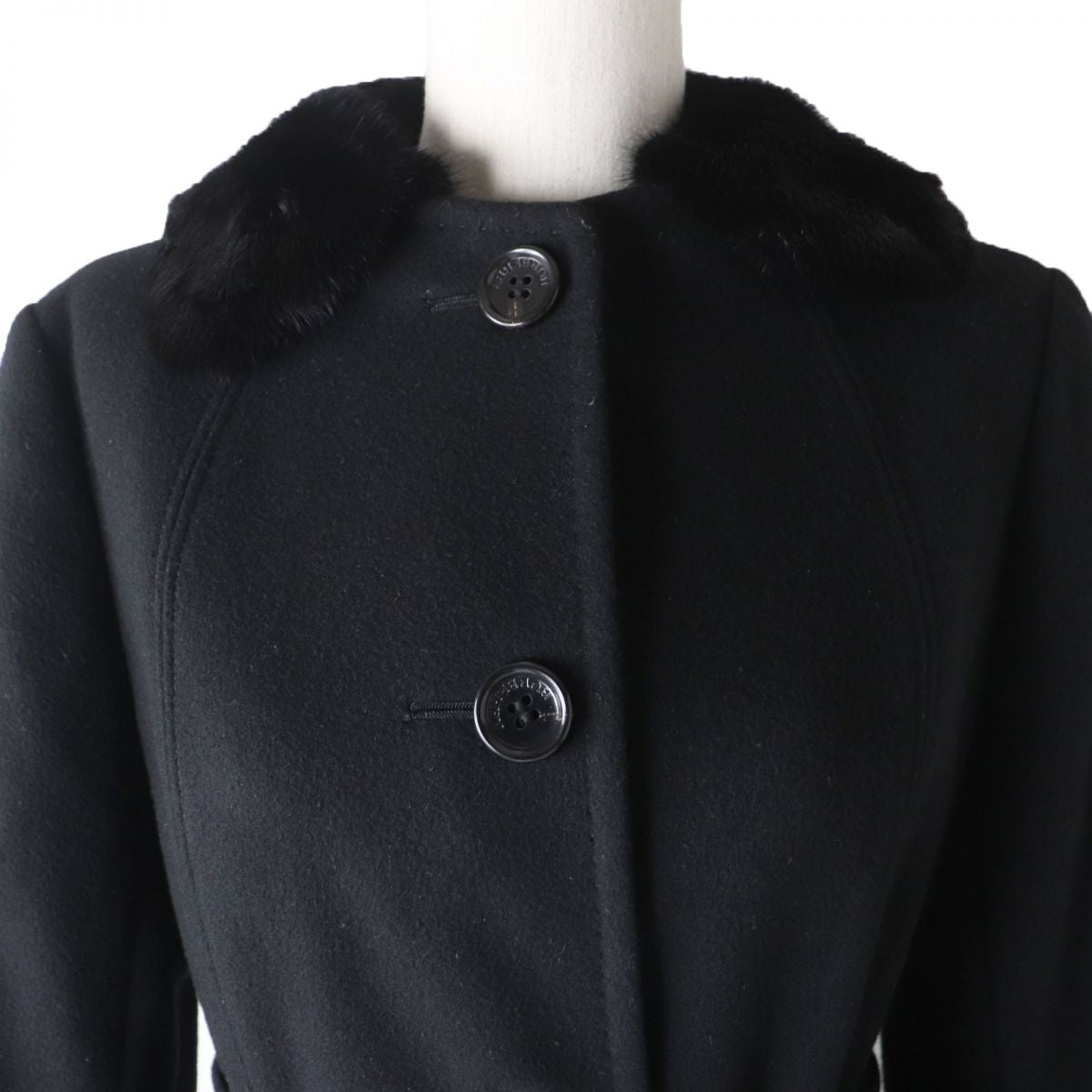 Burberry Cashmere Coat FN328-922 Black