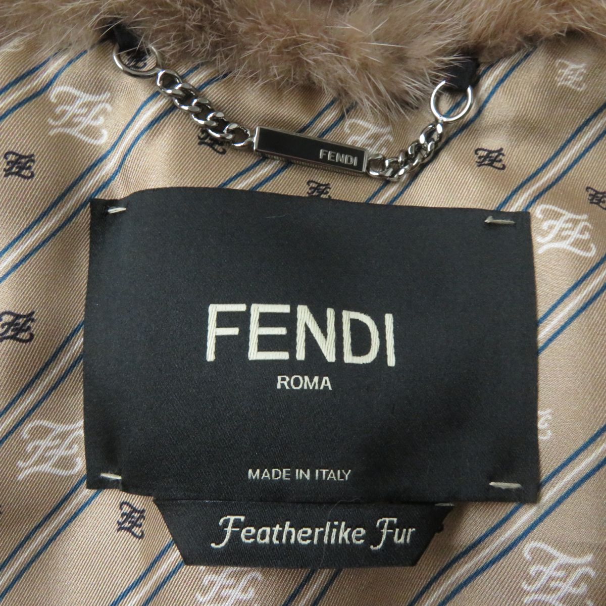 Fendi Mink Jacket FNE84H Pink Beige