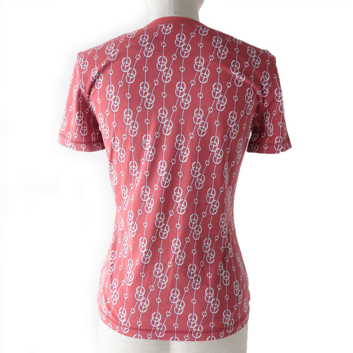 HERMES Cotton Cricketis Pattern T-shirt Red