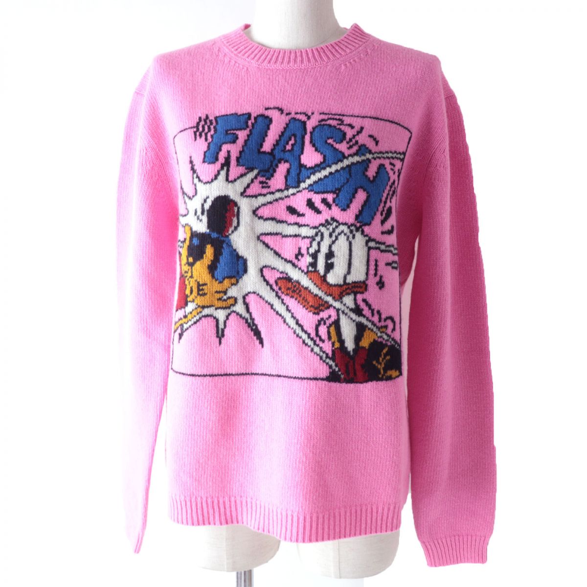 GUCCI x DISNEY Donald Duck Knit Sweater Pink S