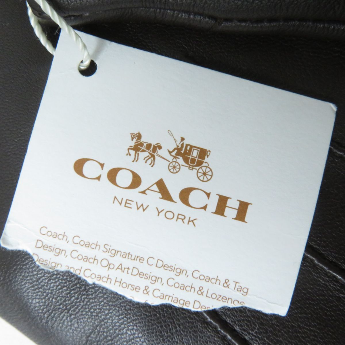 COACH Lamb Leather Gloves Dark Brown Size 7