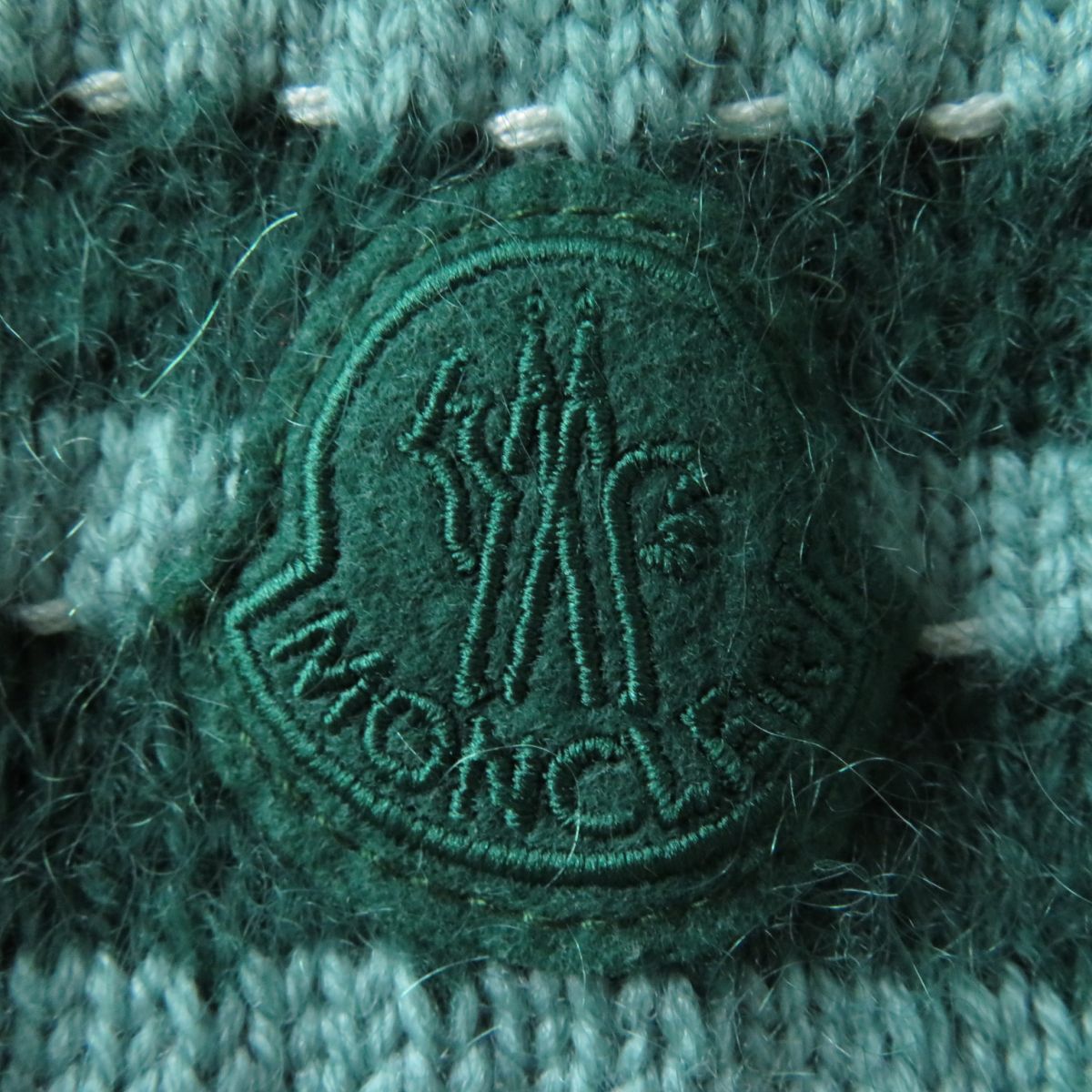 Moncler Mohair Blend Down Jacket Green S