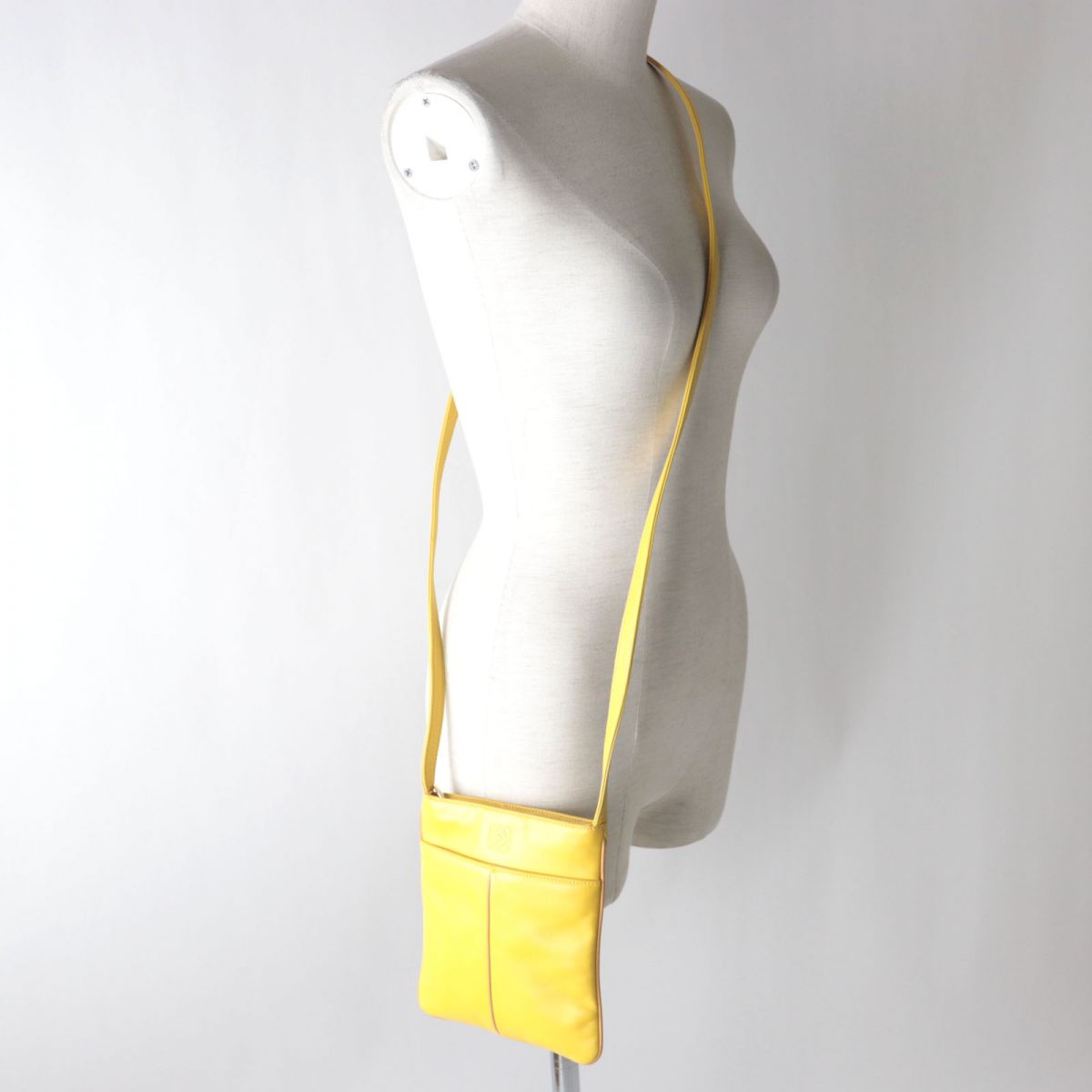 Loewe Nappa Leather Shoulder Bag Yellow Beige