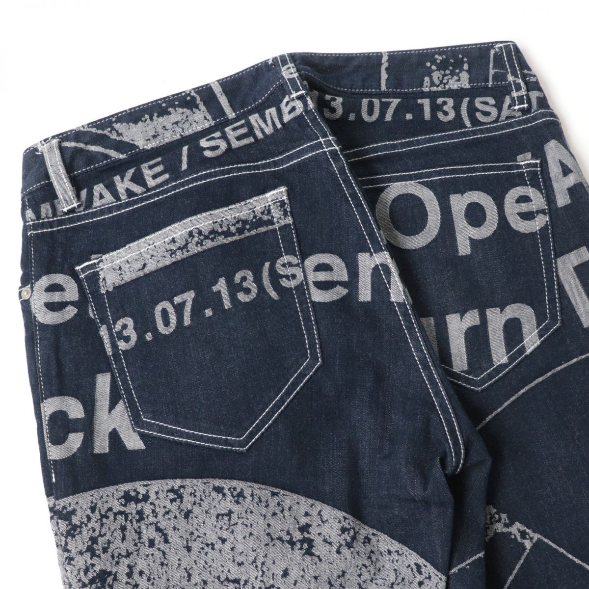 Issey Miyake Denim Pants IM33FF527 Indigo Blue