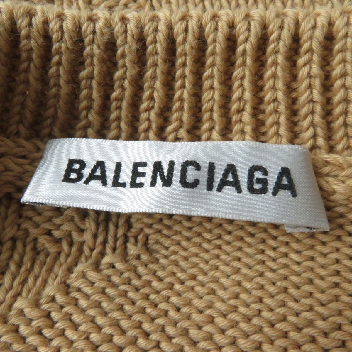 Balenciaga Logo Crew Neck Knit Sweater XS