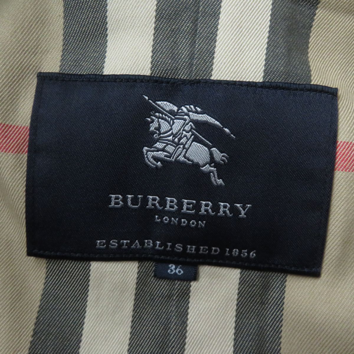 Burberry Trench Coat Fox Fur Collar Wool