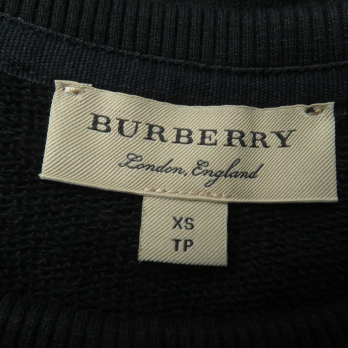 Burberry Logo Patch Sweatshirt Black XS