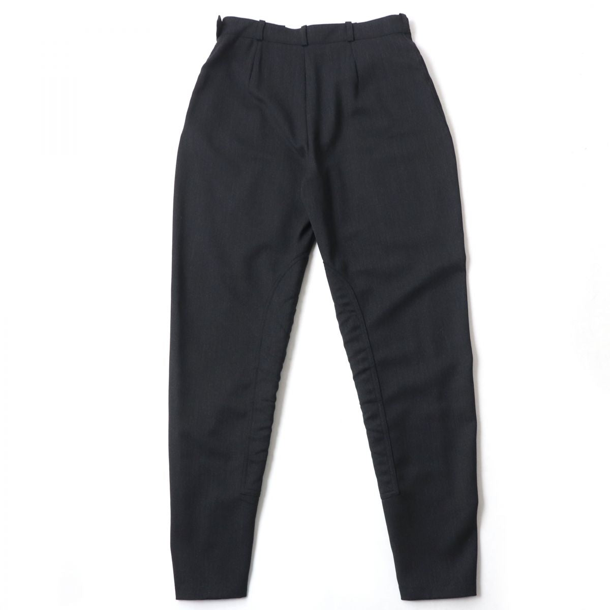 Hermes Wool Jodhpurs Pants Black Women