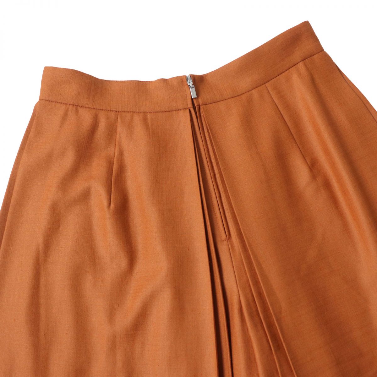 FOXEY NEW YORK Linen Face Pleated Gaucho Pants Brown