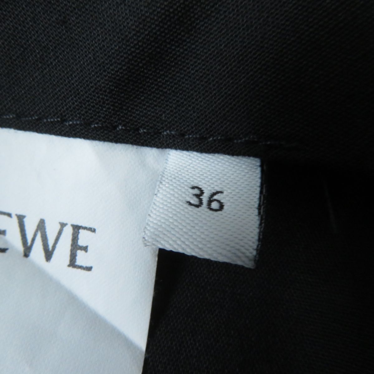 Loewe Wool Wide Pants Black Size 36