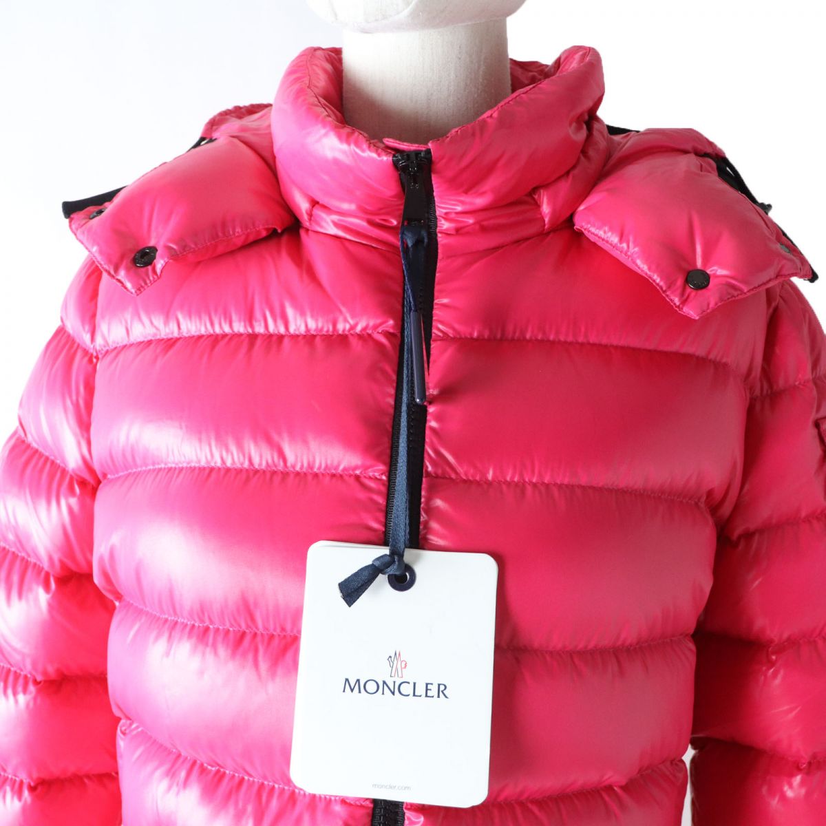 Moncler BADY ZIP UP Down Jacket with Hood, Pink