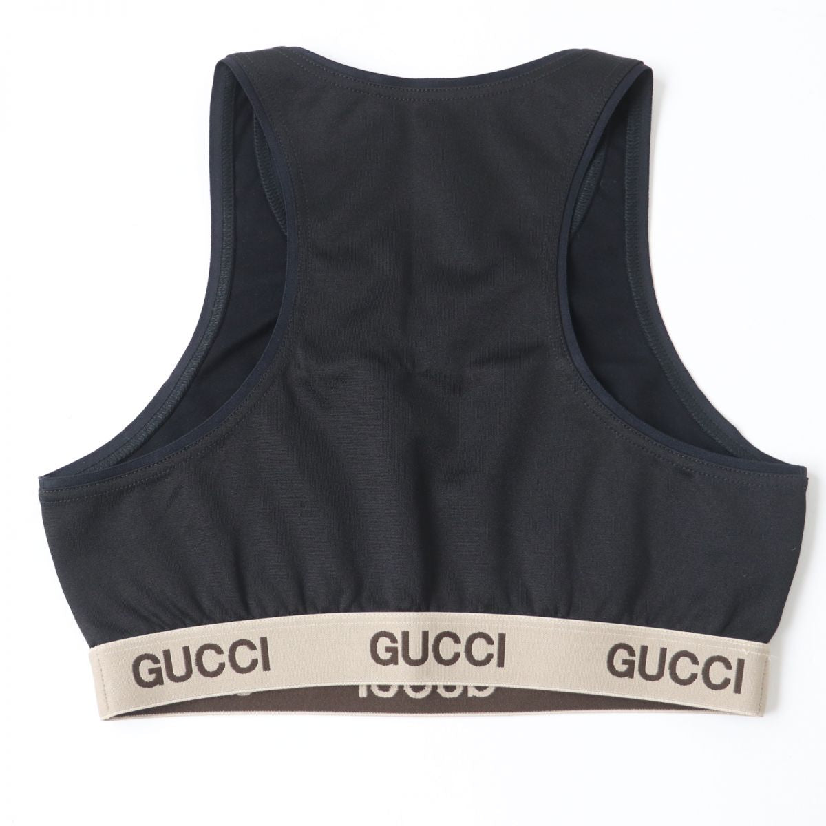 GUCCI 672401 Logo Tank Top Black XS