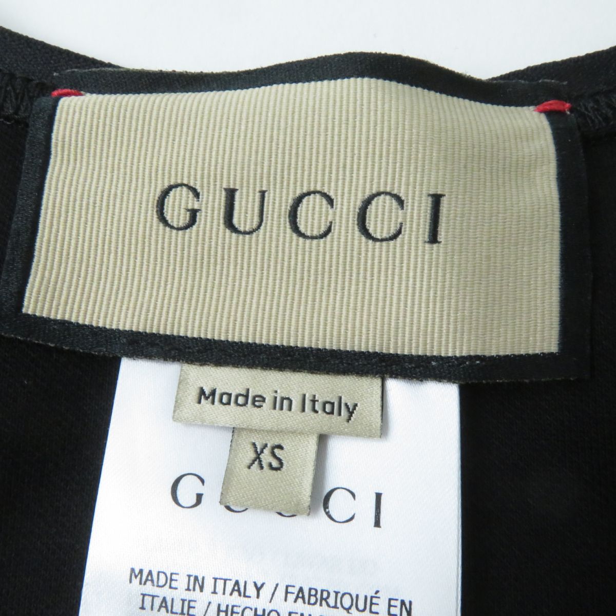 GUCCI 672401 Logo Tank Top Black XS