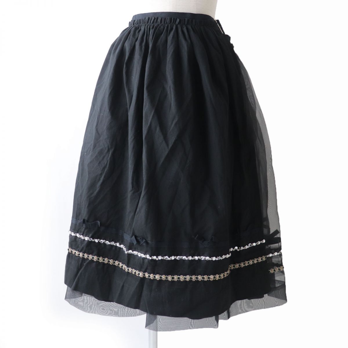 COMME des GARCONS TB-S205 Wrap Skirt Black S