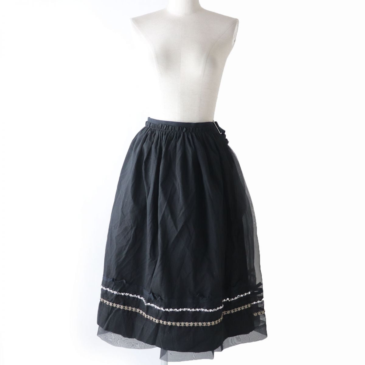 COMME des GARCONS TB-S205 Wrap Skirt Black S