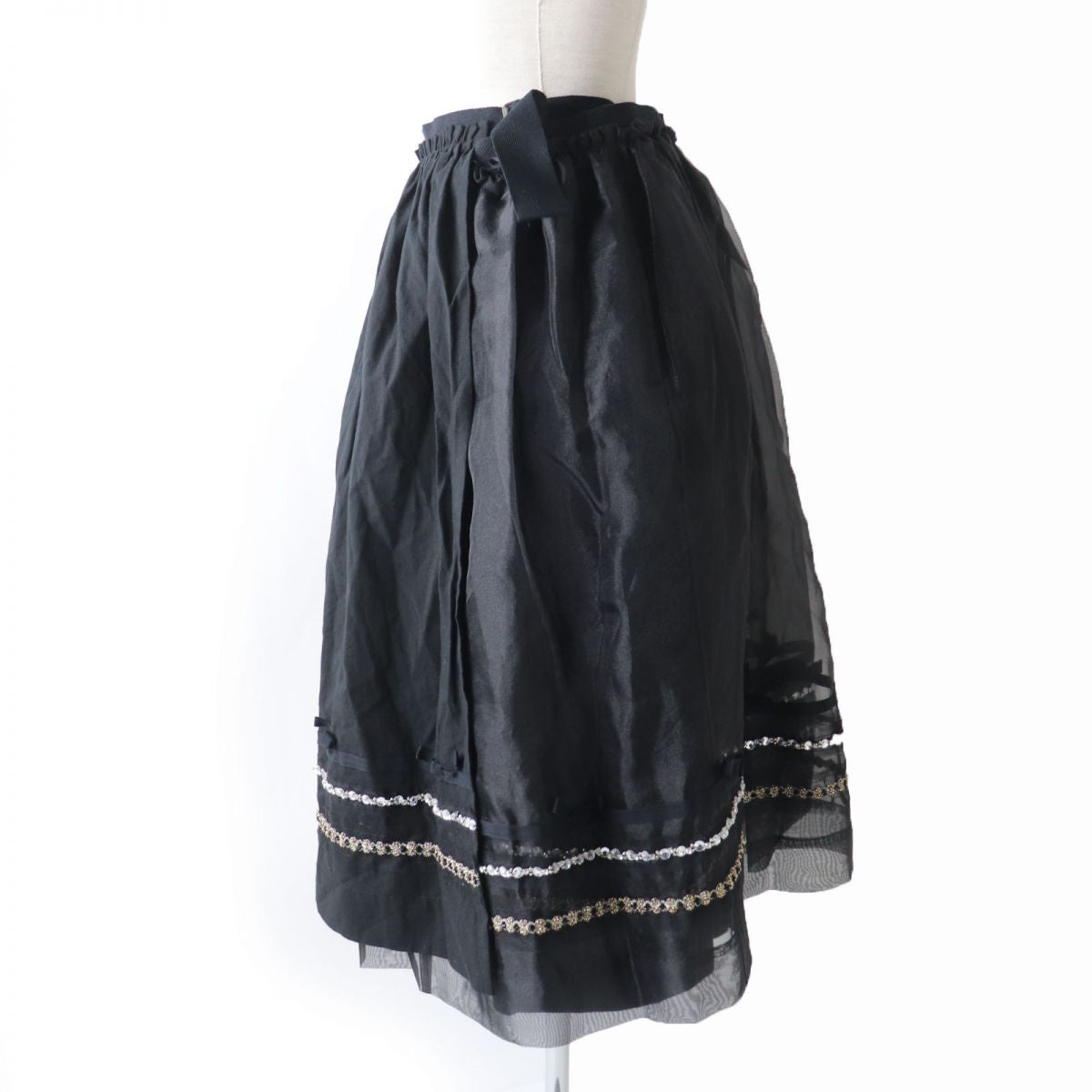 COMME des GARCONS TB-S205 Wrap Skirt Black S