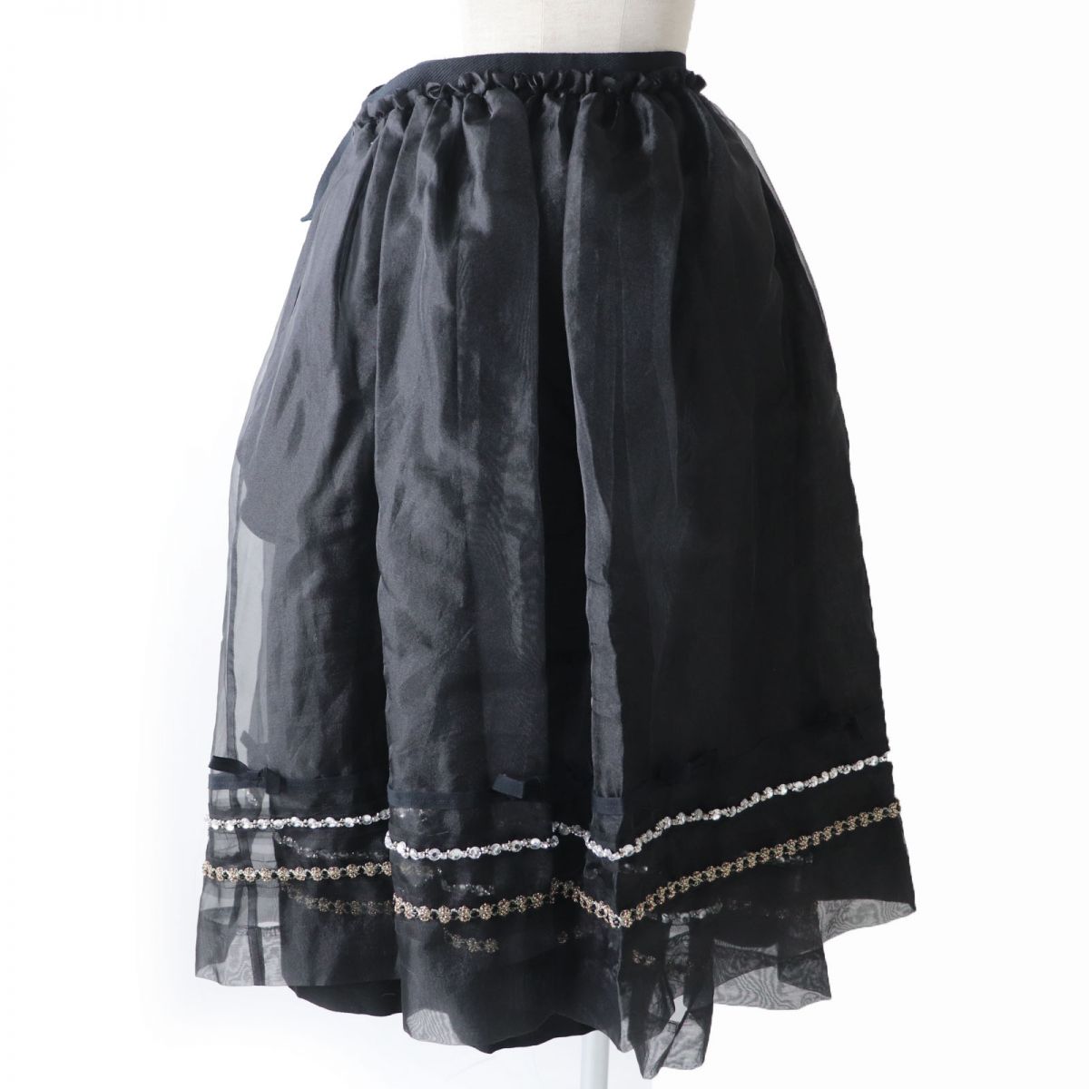 COMME des GARCONS TB-S205 Wrap Skirt Black S