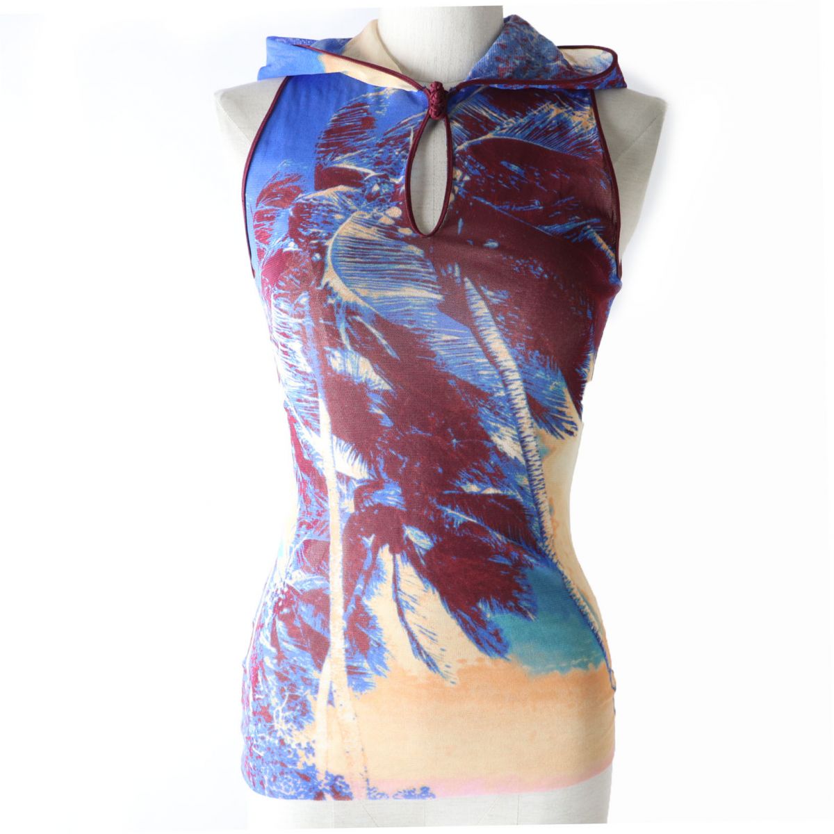 Jean Paul Gaultier Vintage Print Sleeveless Top