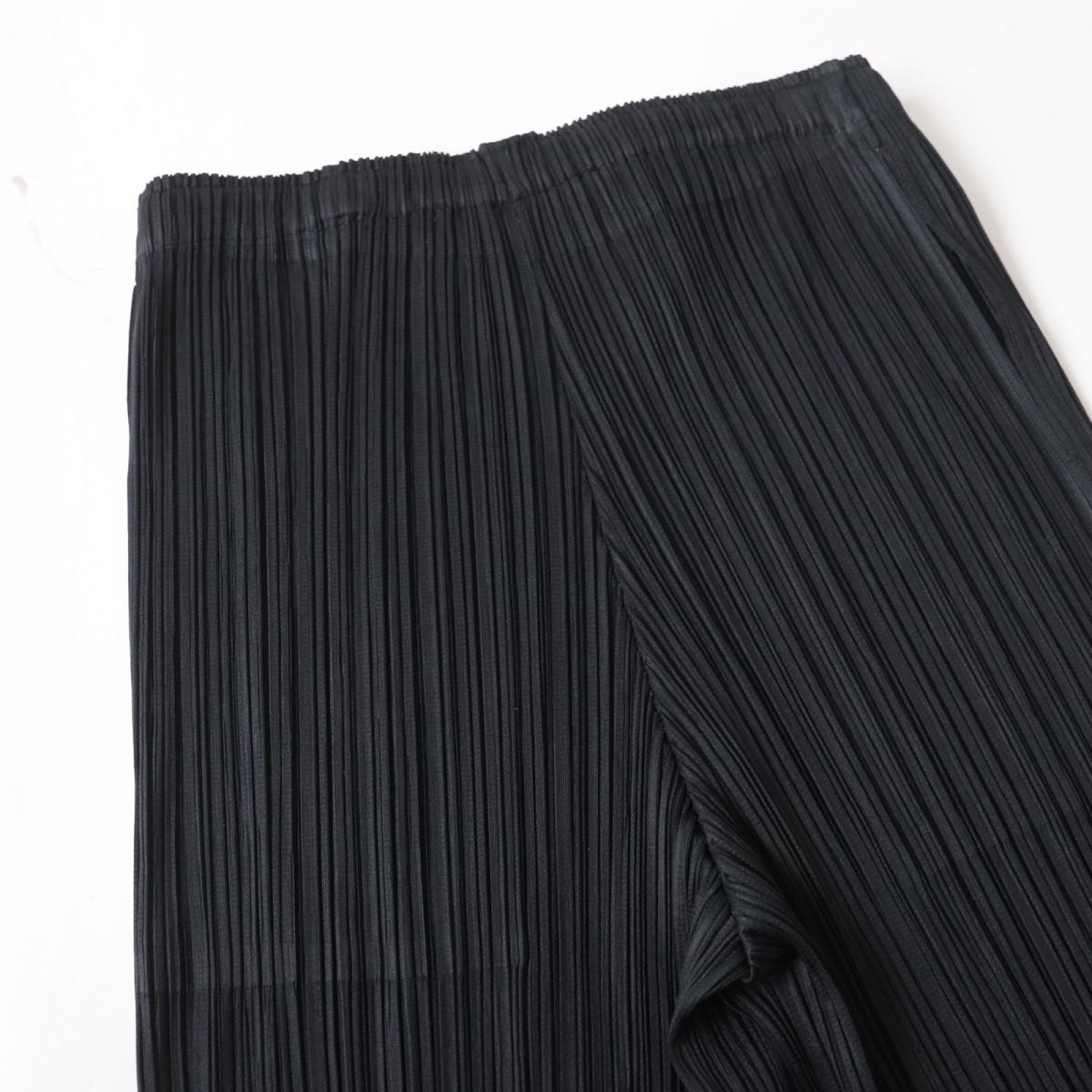 Issey Miyake Pleated Wide Pants Black