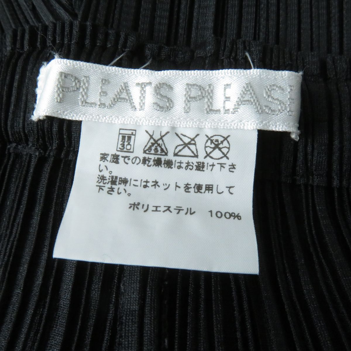 Issey Miyake Pleated Wide Pants Black