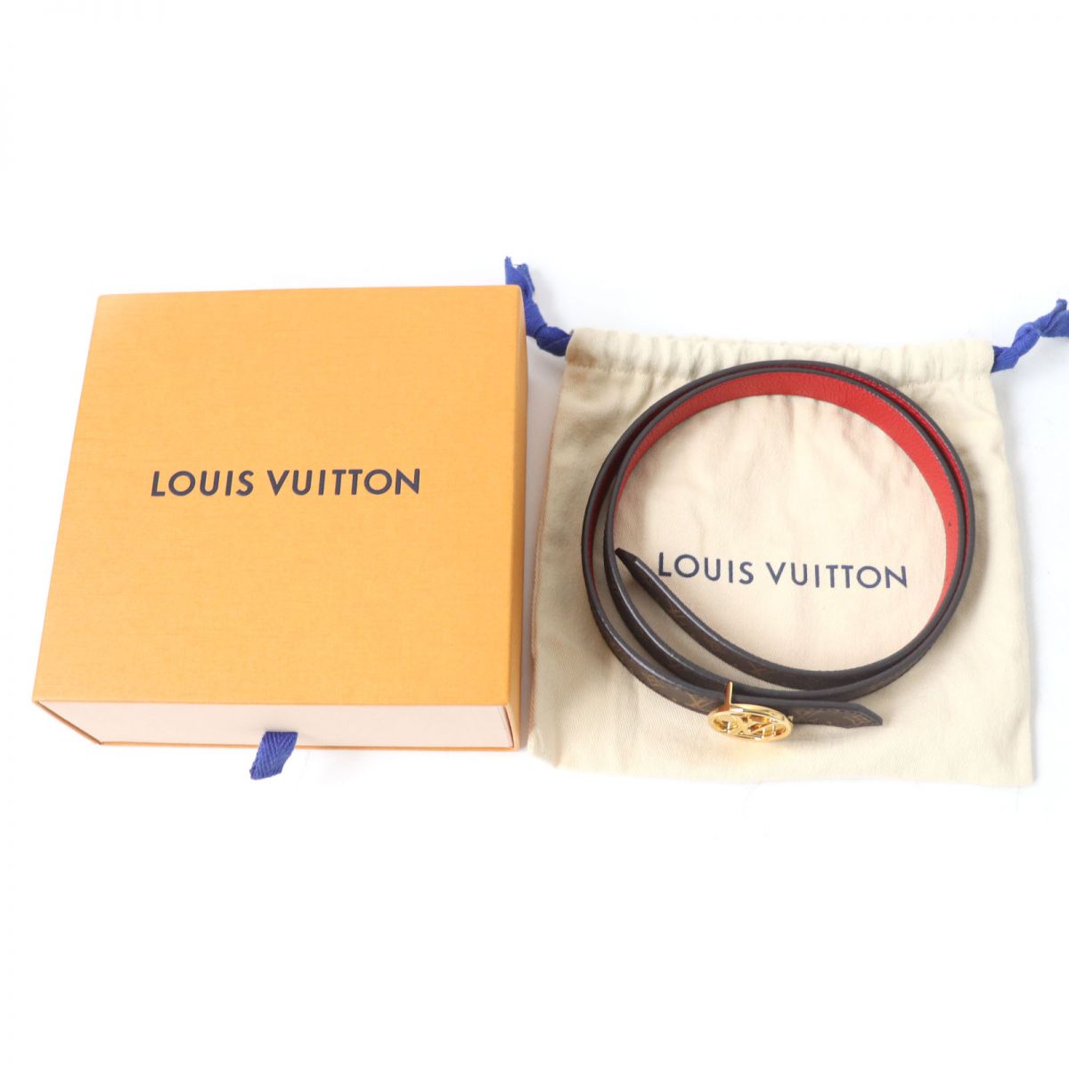 Louis Vuitton Monogram Belt Brown/Gold